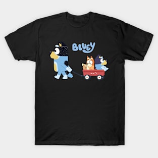 Bluey Bandit, Bluey, Bingo Wagon Ride T-Shirt